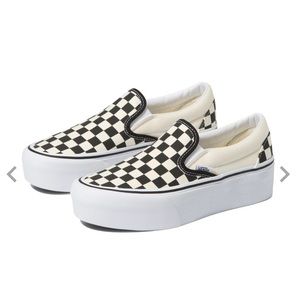 Vans checkerboard classic slip on Stackform sneaker NWT